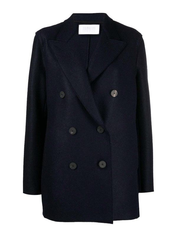Harris Wharf London Manteau Court - Bleu