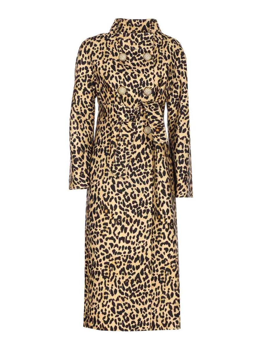 Valentino Garavani Manteau Court - Marron