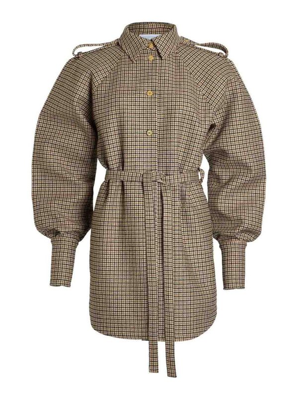 Patou Robe Courte - Marron