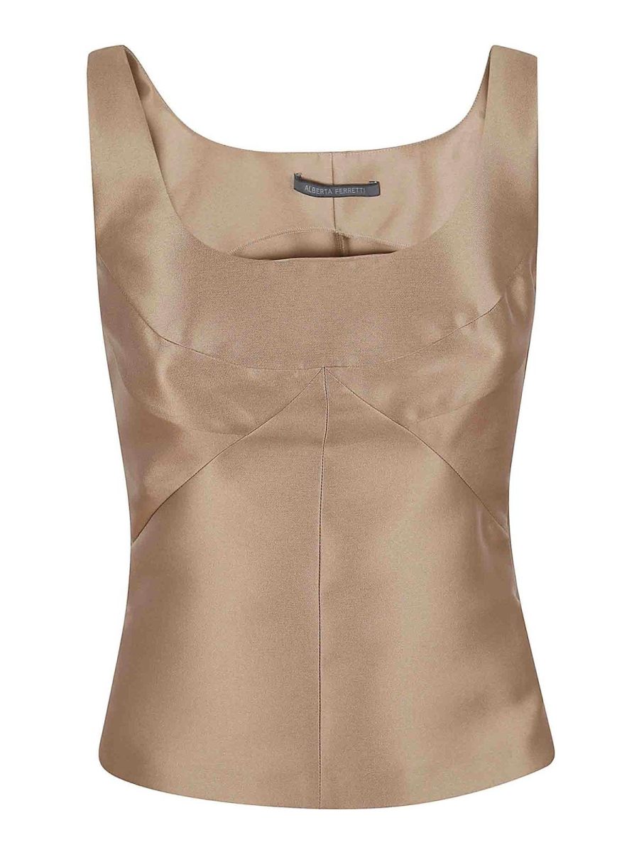 Alberta Ferretti Top - Beige