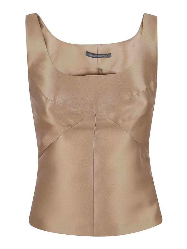 Alberta Ferretti Top - Beige