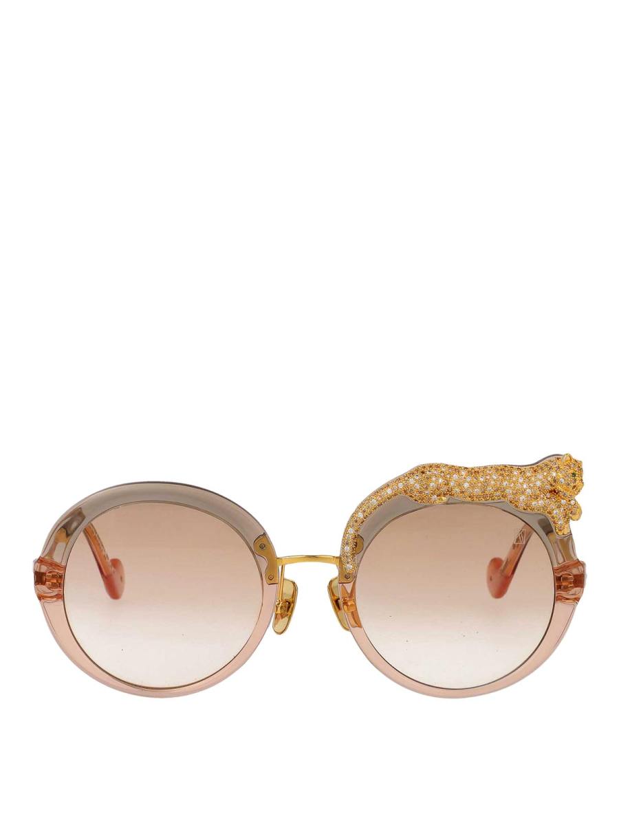 Anna-Karin Karlsson Lunettes De Soleil - Or
