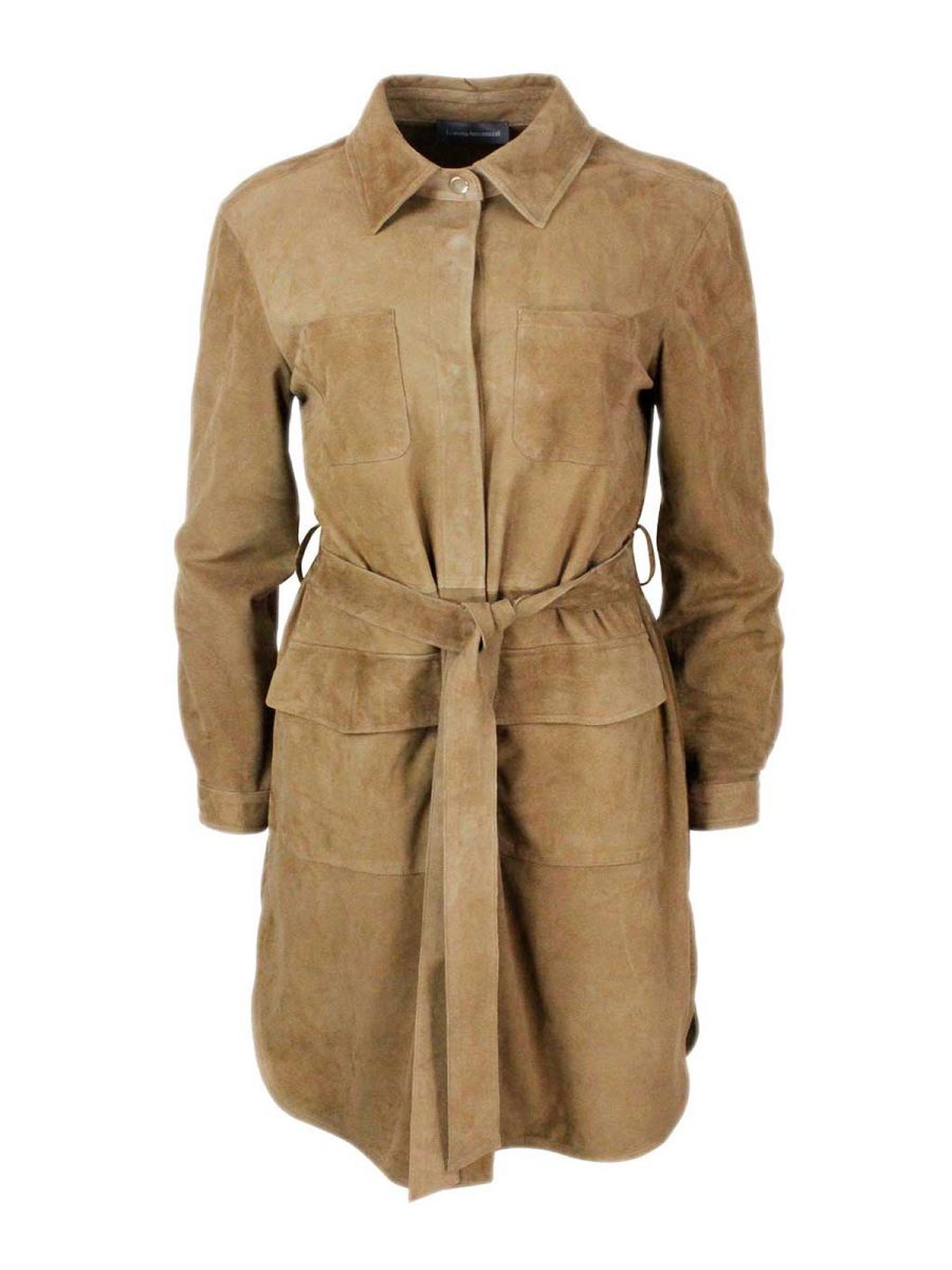Lorena Antoniazzi Robe Au Genou - Camel