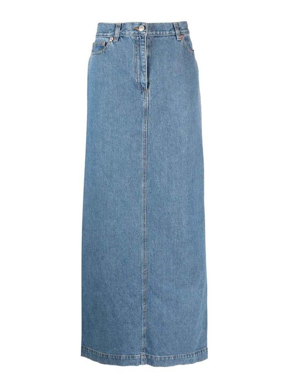 Magda Butrym Jupe Midi - Denim