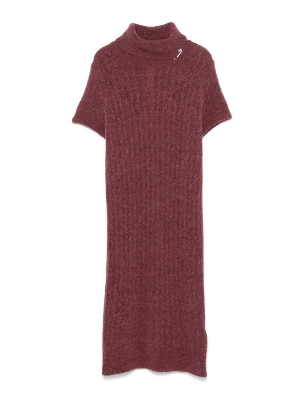 Liu Jo Robe Au Genou - Rouge Brun