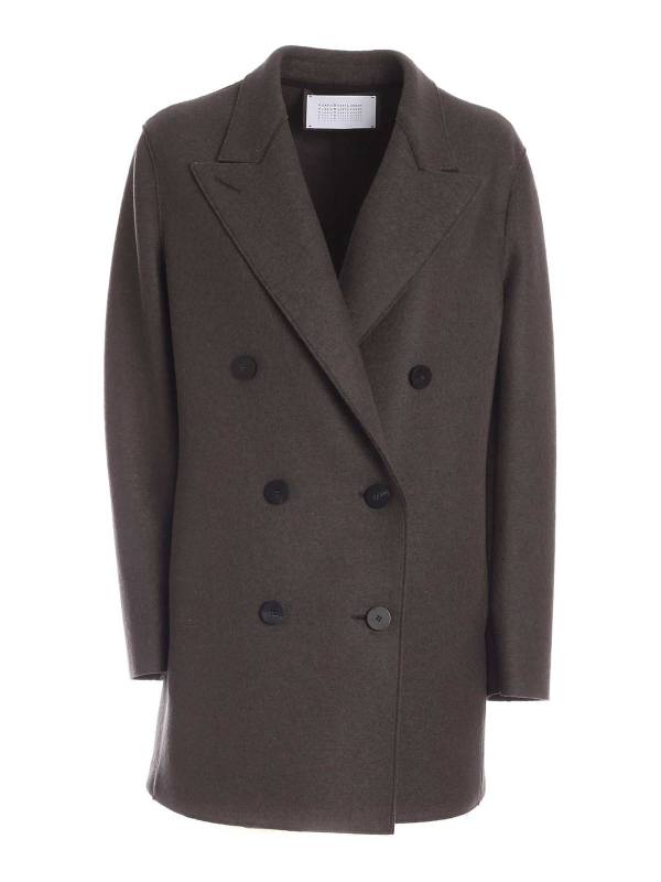 Harris Wharf London Manteau Court - Gris