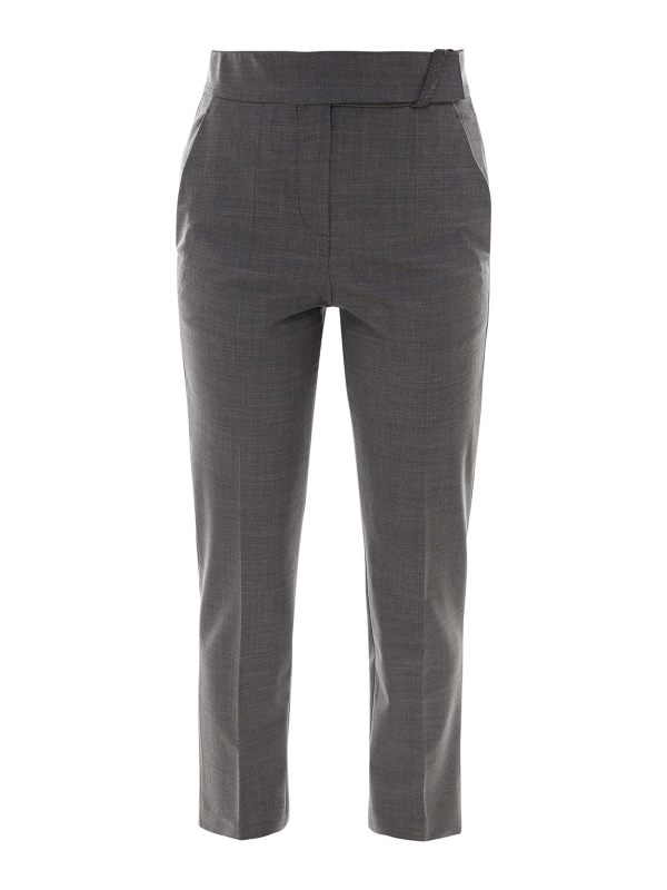 Brunello Cucinelli Pantalons Décontractés - Gris