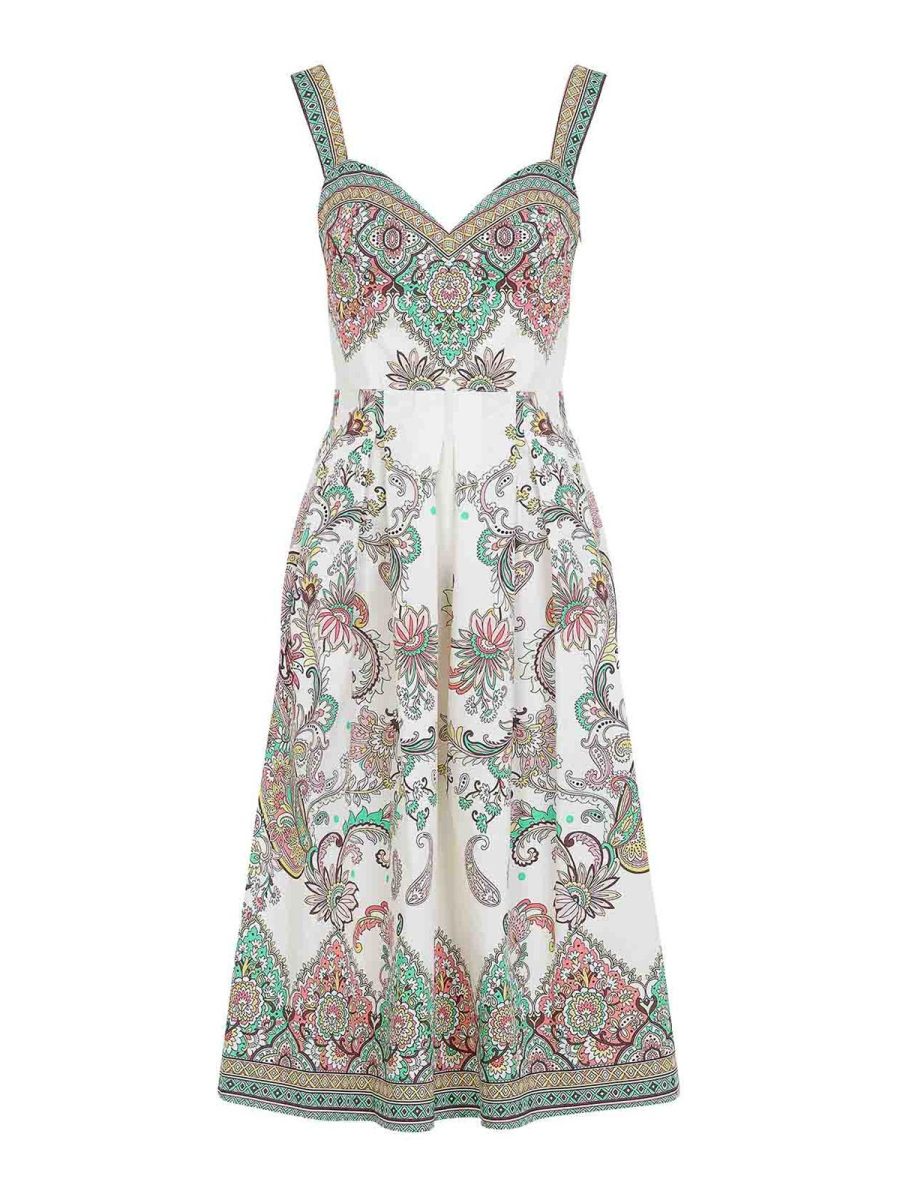 Etro Robe Au Genou - Blanc