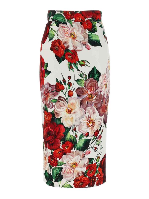 Dolce & Gabbana Jupe Midi - Blanc