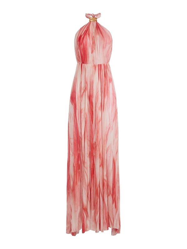 Elisabetta Franchi Robe De Soirée - Bleu Clair