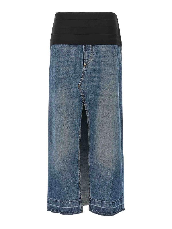 Adidas by Stella McCartney Jupe Midi - Bleu