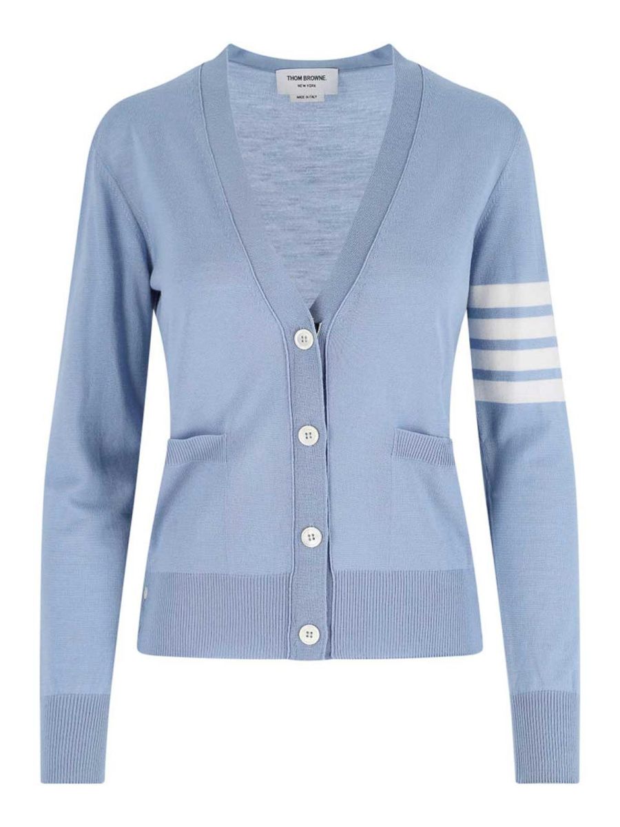 Thom Browne Cardigan - Bleu
