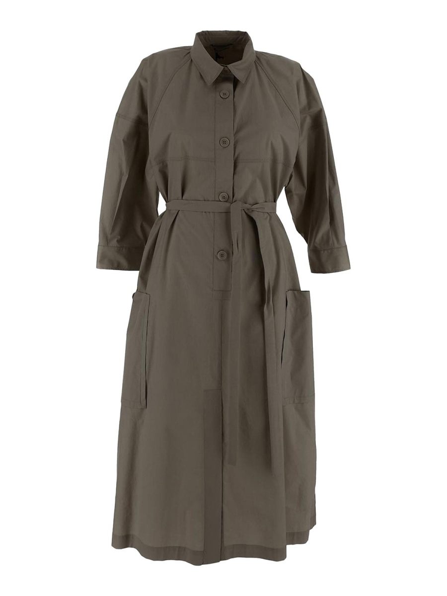 Gentryportofino Robe Au Genou - Beige