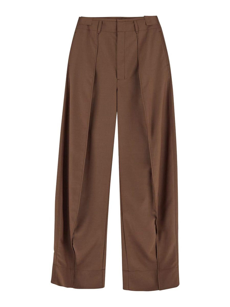 Lemaire Pantalons Décontractés - Marron