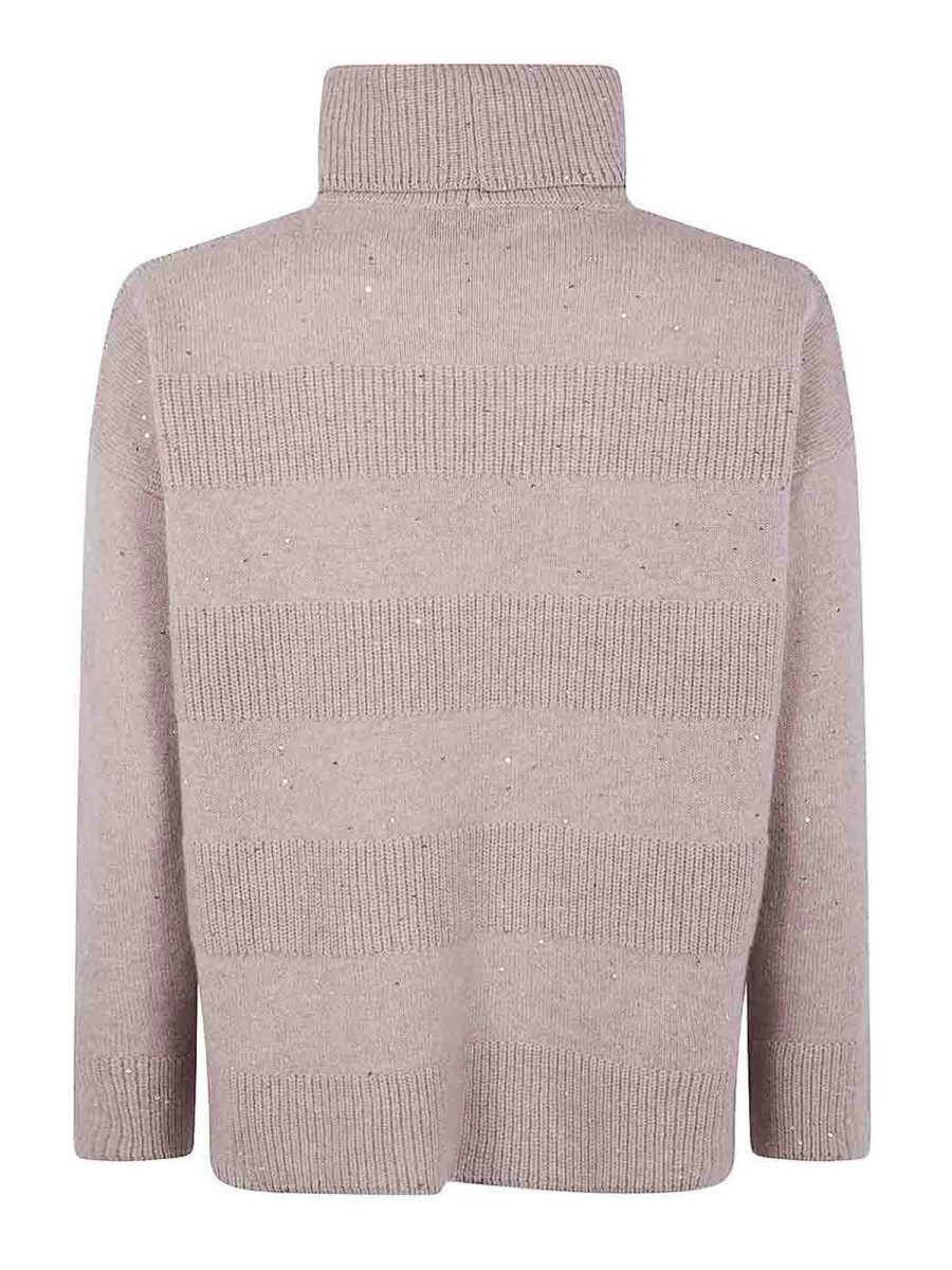 D. Exterior Pull Col Rond - Beige