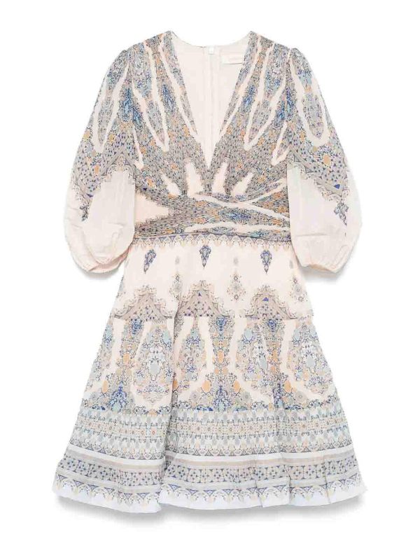 Zimmermann Robe Courte - Bleu Clair