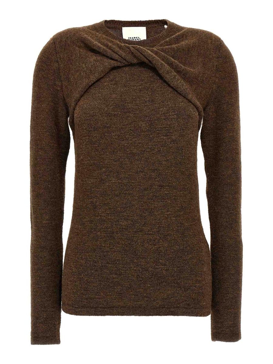 Isabel Marant Pull Col Rond - Marron