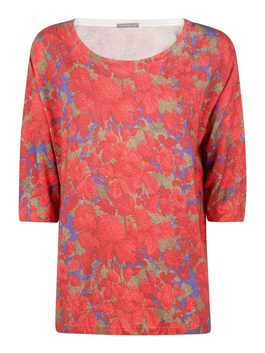 In Bed With You Pull Col Rond - Rouge