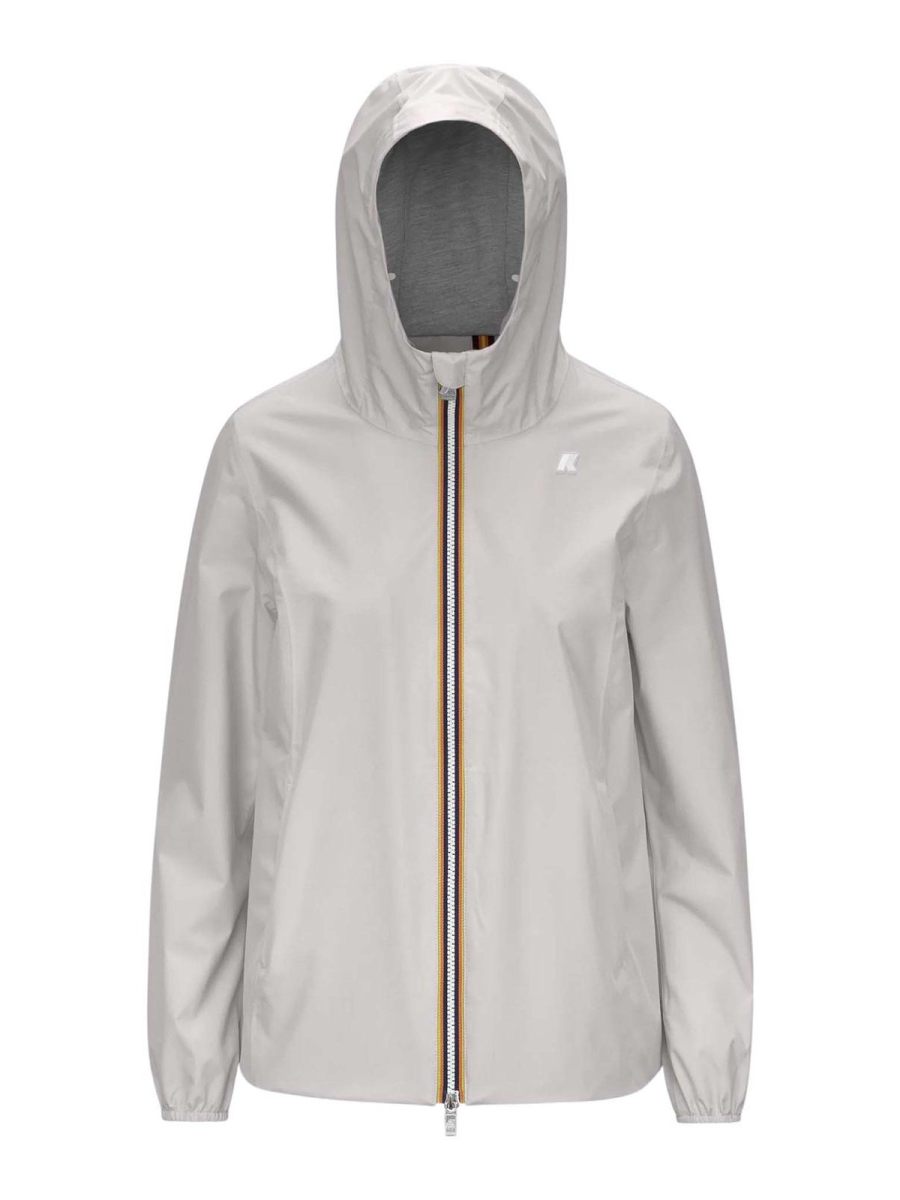 k-way Manteau Au Genou - Beige