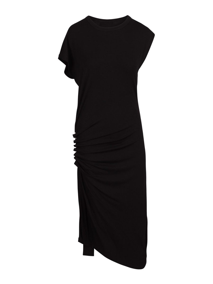 Rabanne Robe Au Genou - Noir