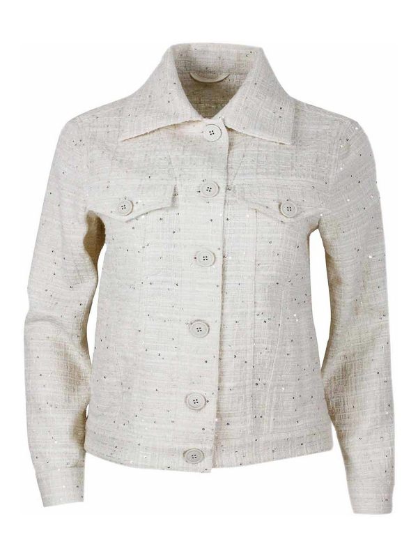 Eleventy Veste Casual - Crème