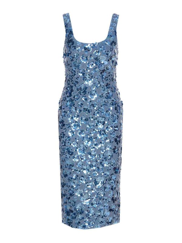 Michael Michael Kors Robe Au Genou - Bleu