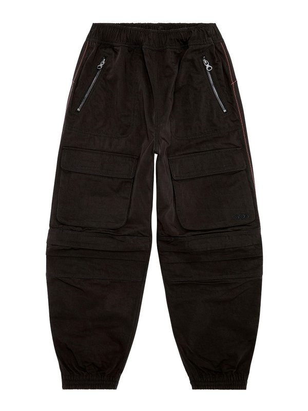 Diesel Pantalons Décontractés - Noir