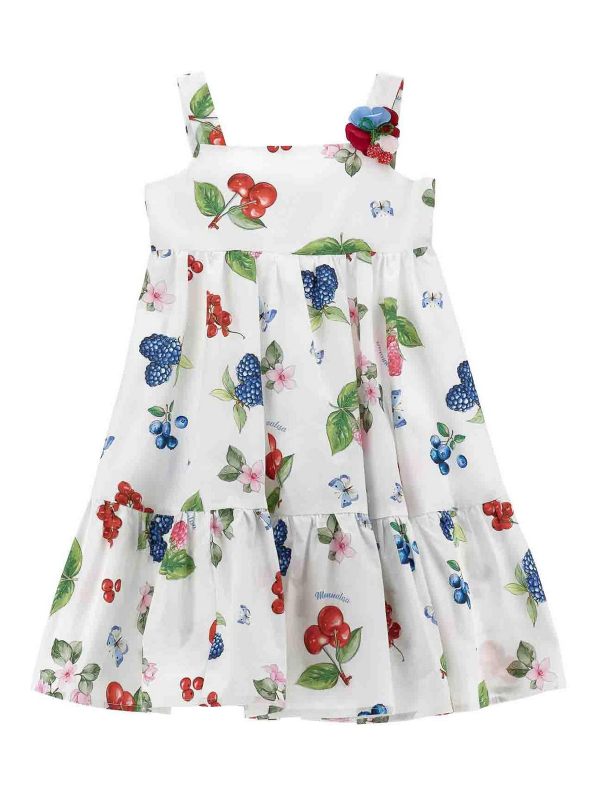 Monnalisa Robe Au Genou - Blanc