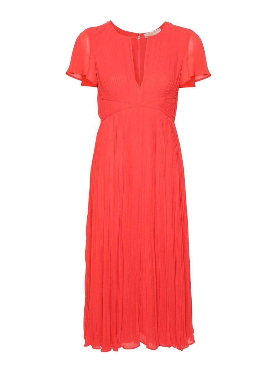 Michael Michael Kors Robe Au Genou - Rouge