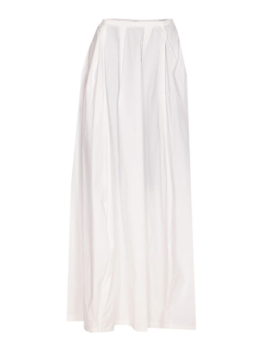Thelatest Jupe Midi - Blanc