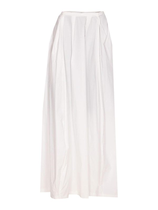 Thelatest Jupe Midi - Blanc
