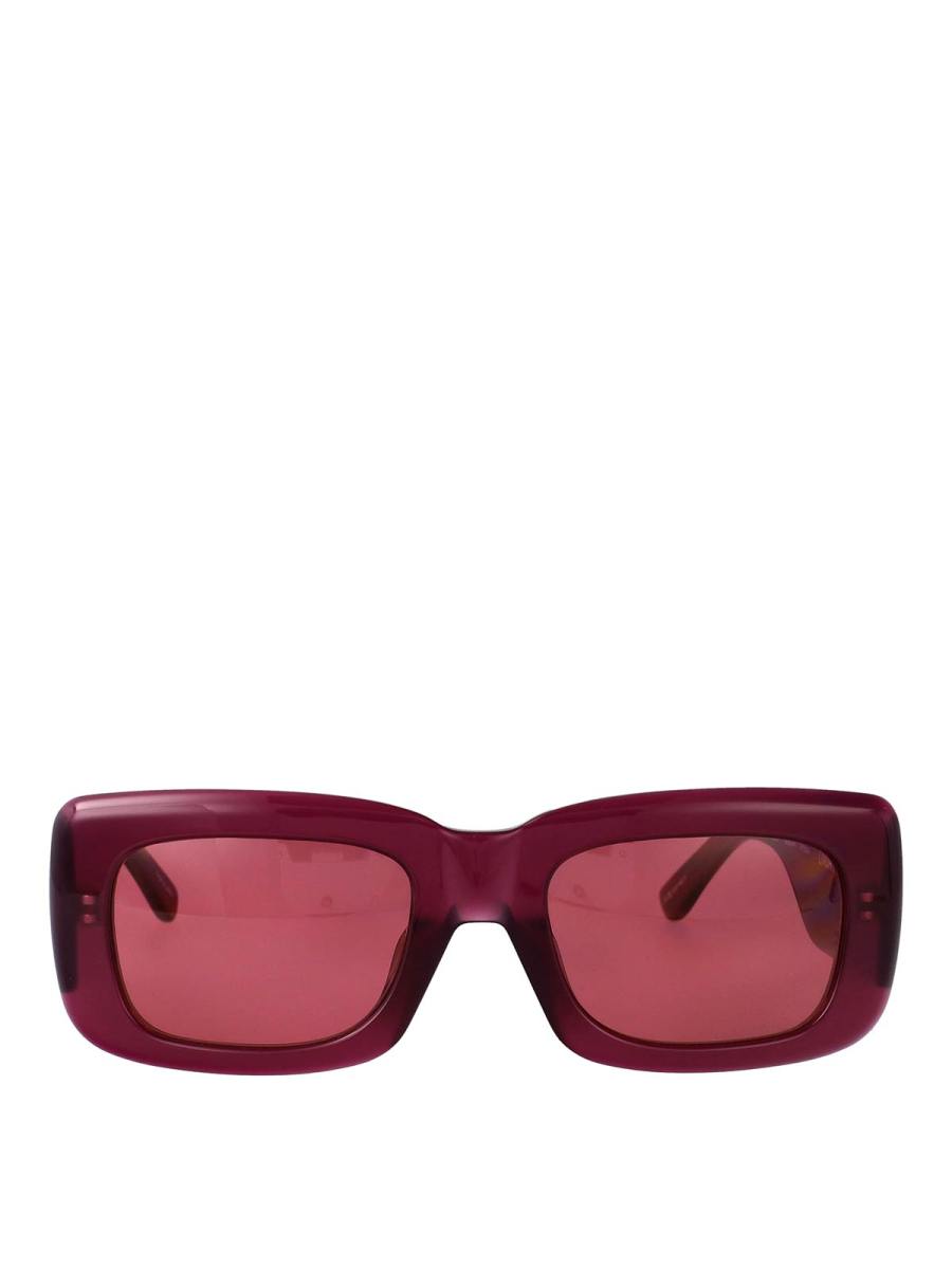 The Attico Lunettes De Soleil - Rouge Brun