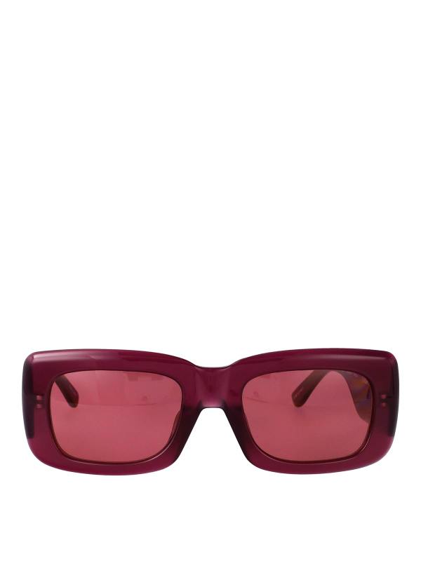 The Attico Lunettes De Soleil - Rouge Brun