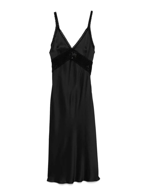 Semicouture Robe Au Genou - Noir