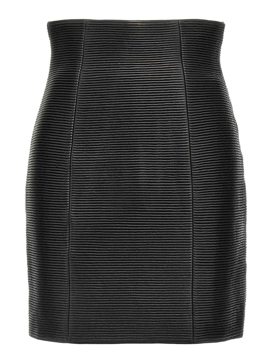 Balmain Jupe Midi - Noir