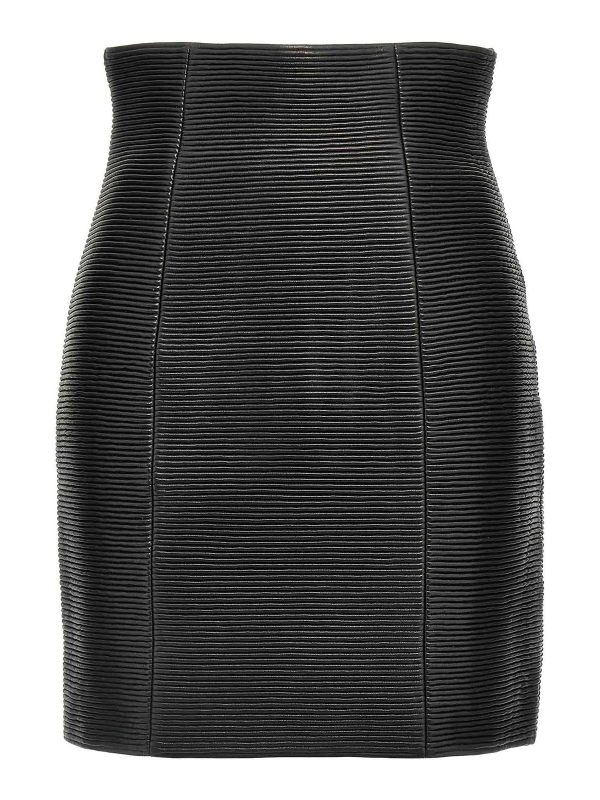 Balmain Jupe Midi - Noir
