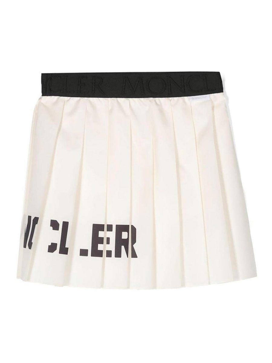 Moncler Jr Jupe Midi - Blanc