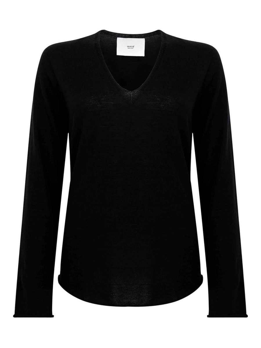 Vanisé Pull Col Rond - Noir