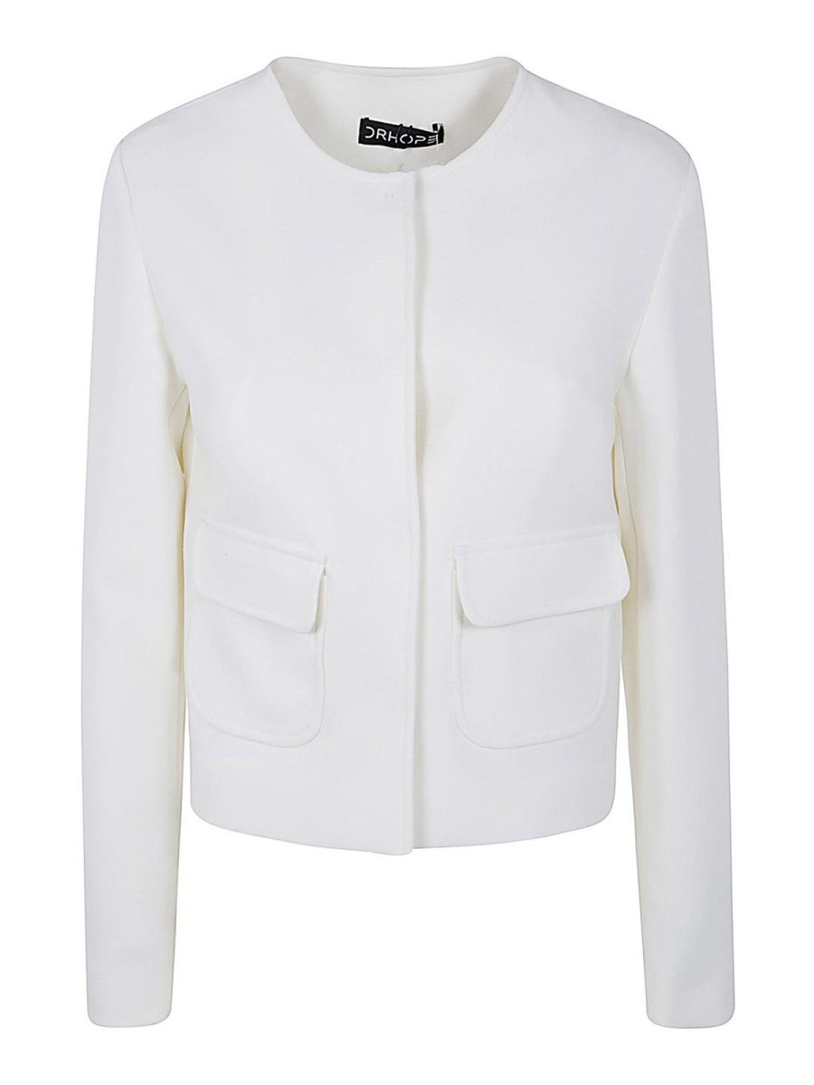 Drhope Veste Casual - Blanc