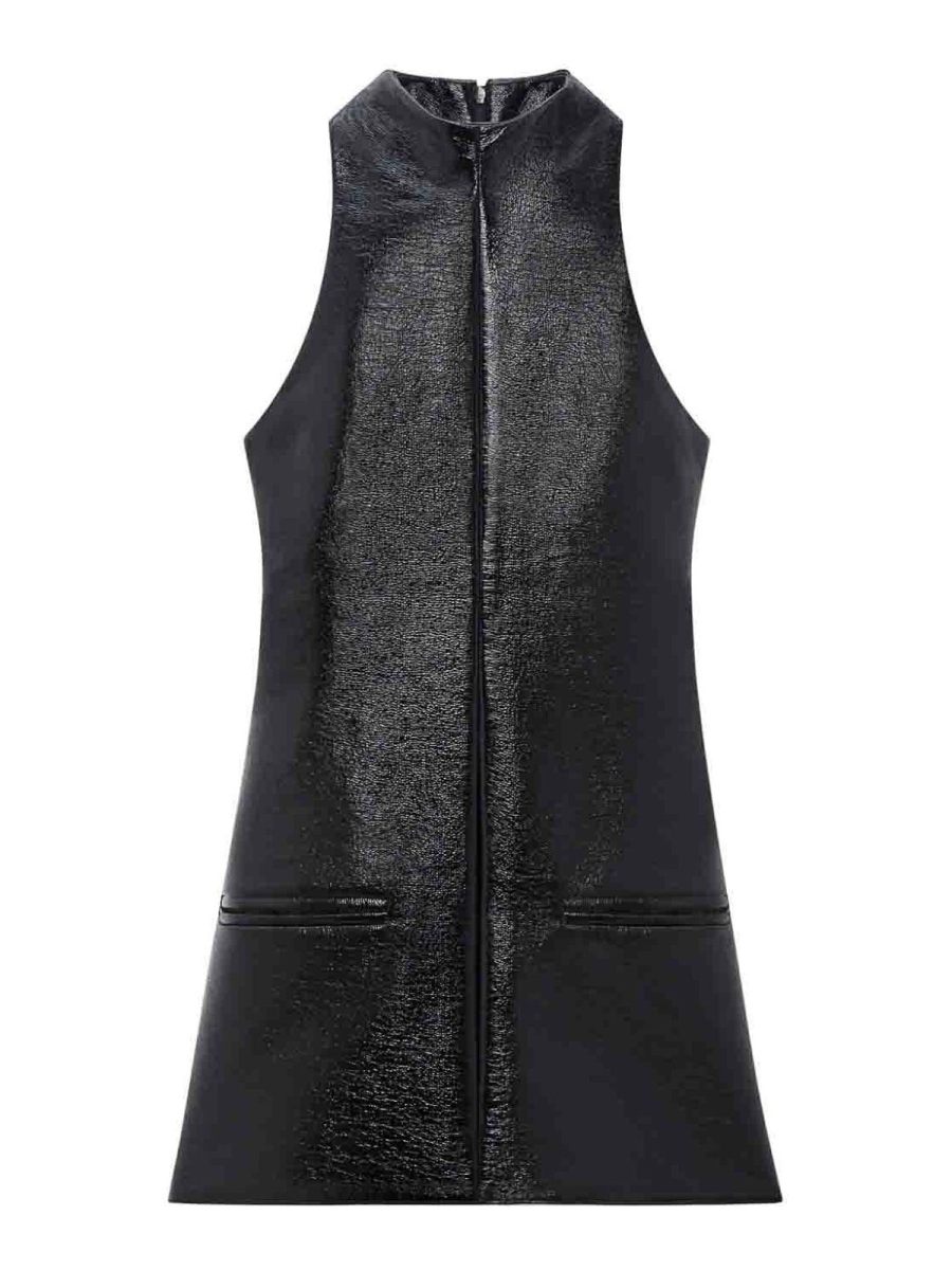 Courreges Robe Au Genou - Noir