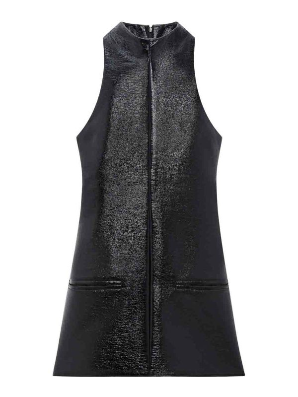Courreges Robe Au Genou - Noir