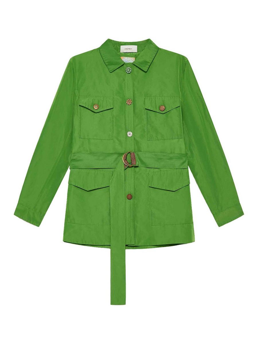 Maliparmi Manteau Au Genou - Vert