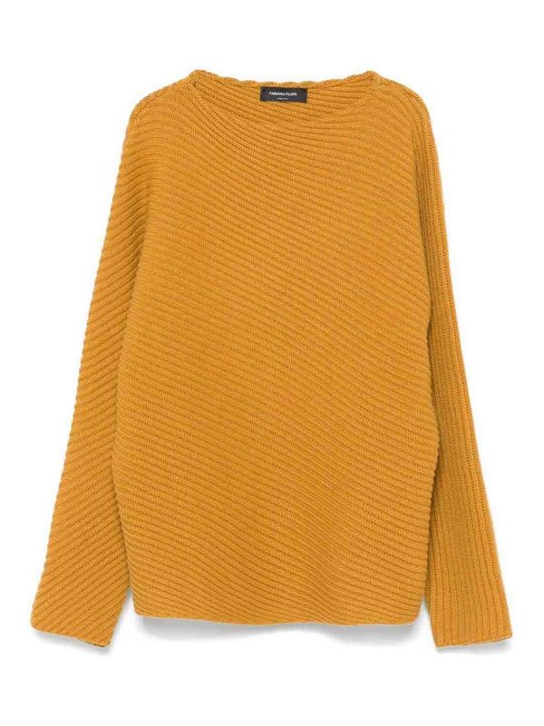 Fabiana Filippi Pull Col Rond - Jaune