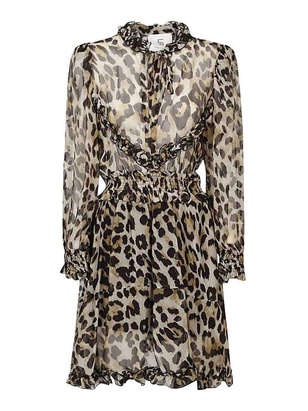 5*Progress Robe Courte - Marron