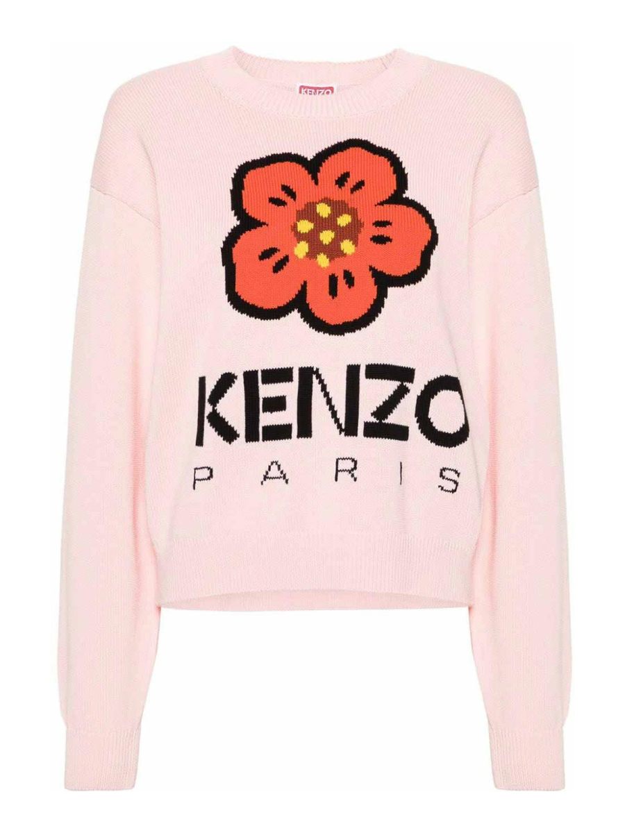 Kenzo Pull Col Rond - Couleur Chair