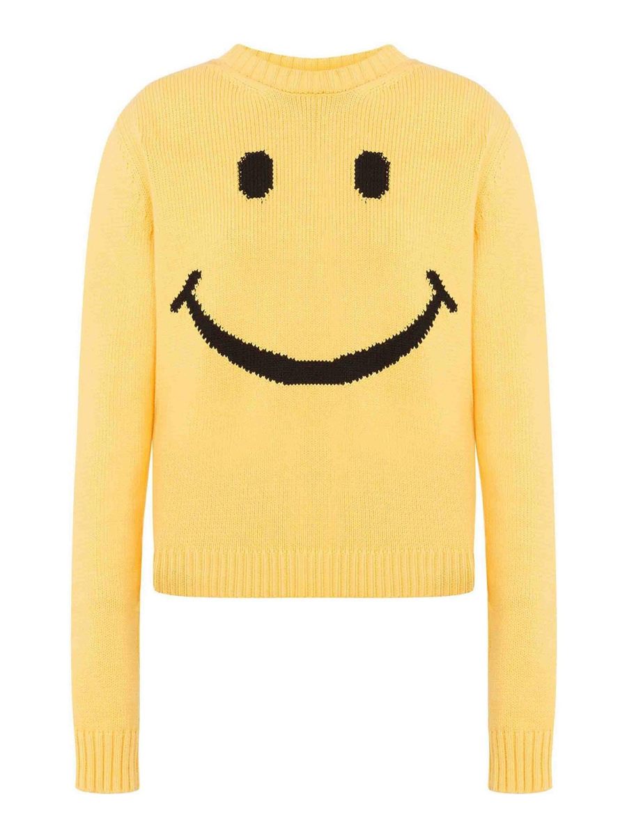 Moschino Pull Col Bateau - Jaune