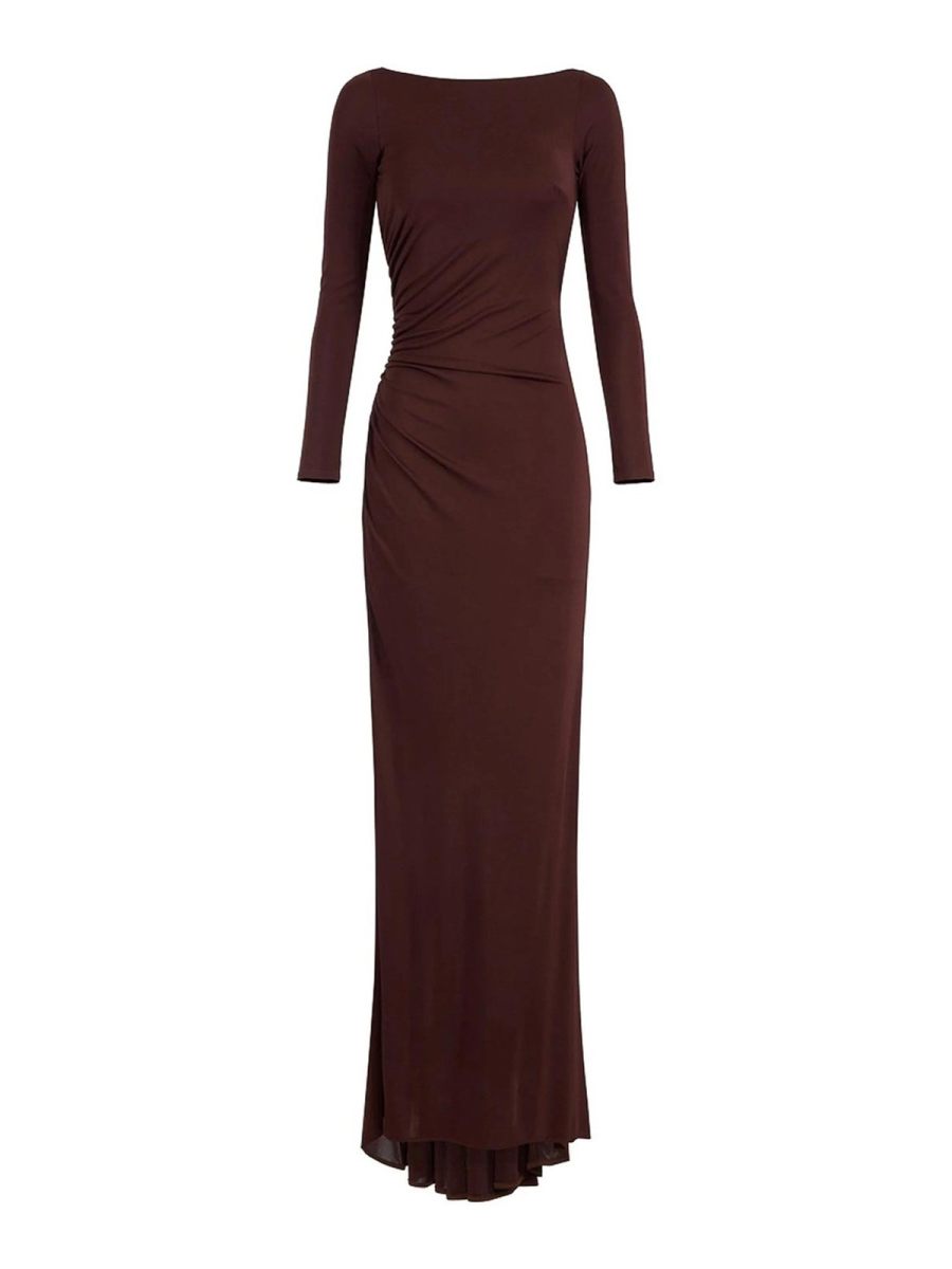 Elisabetta Franchi Robe Au Genou - Rouge