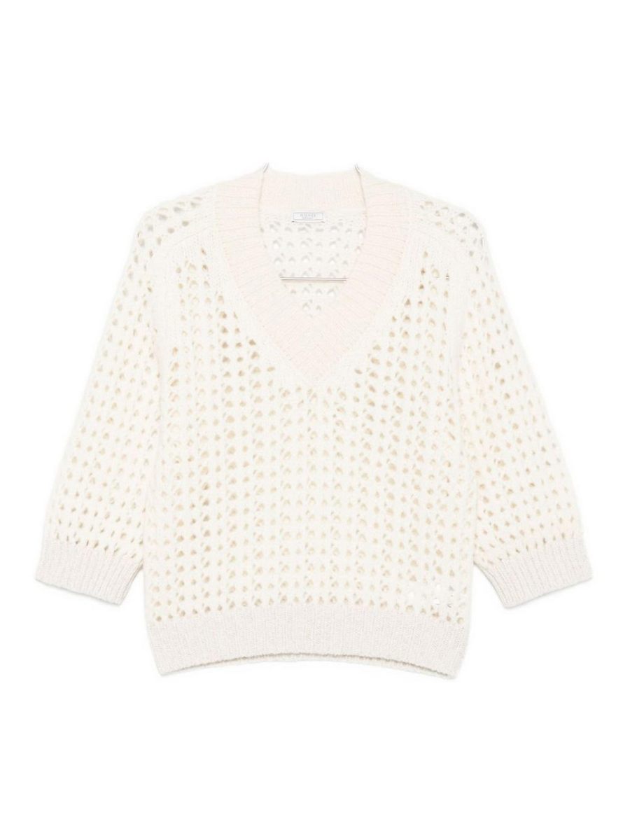 Peserico Pull Col Rond - Blanc