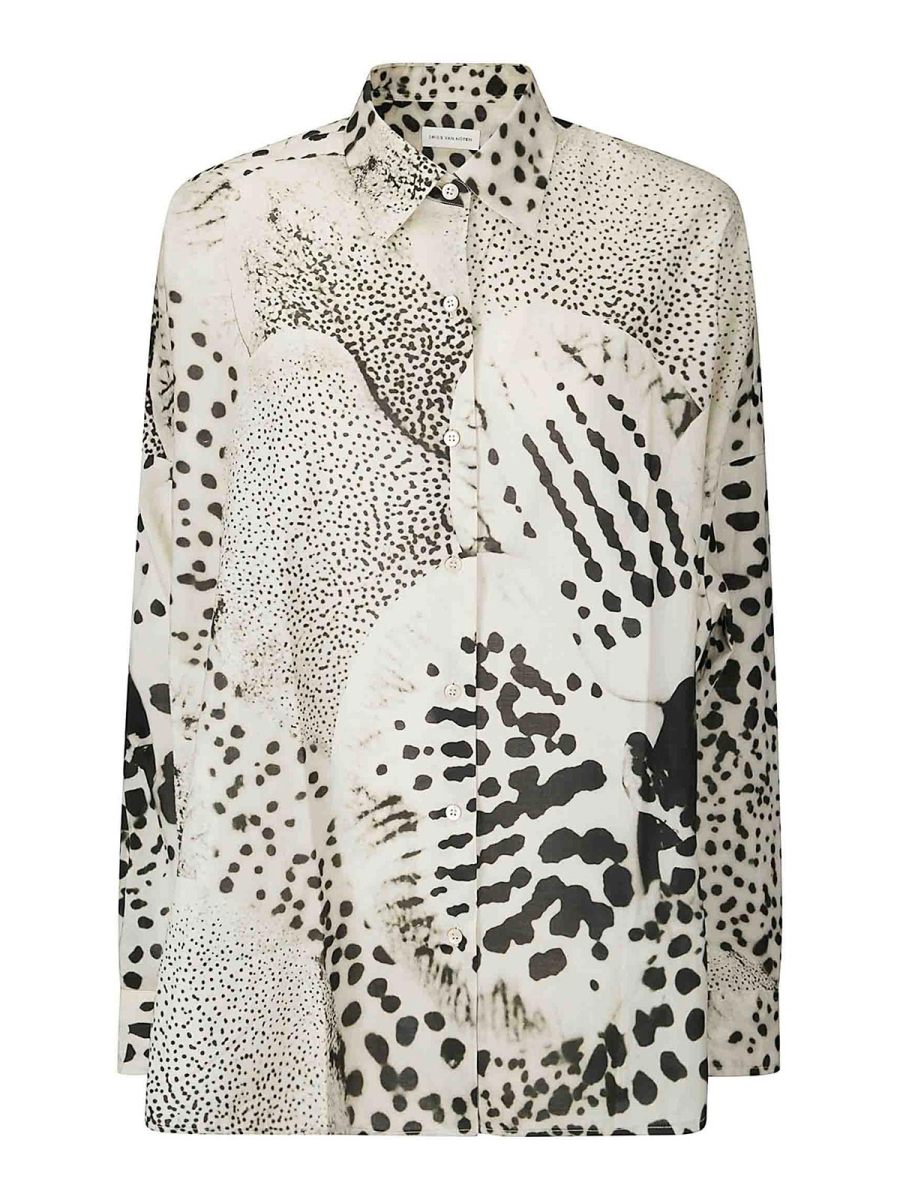 Dries Van Noten Chemise - Bleu