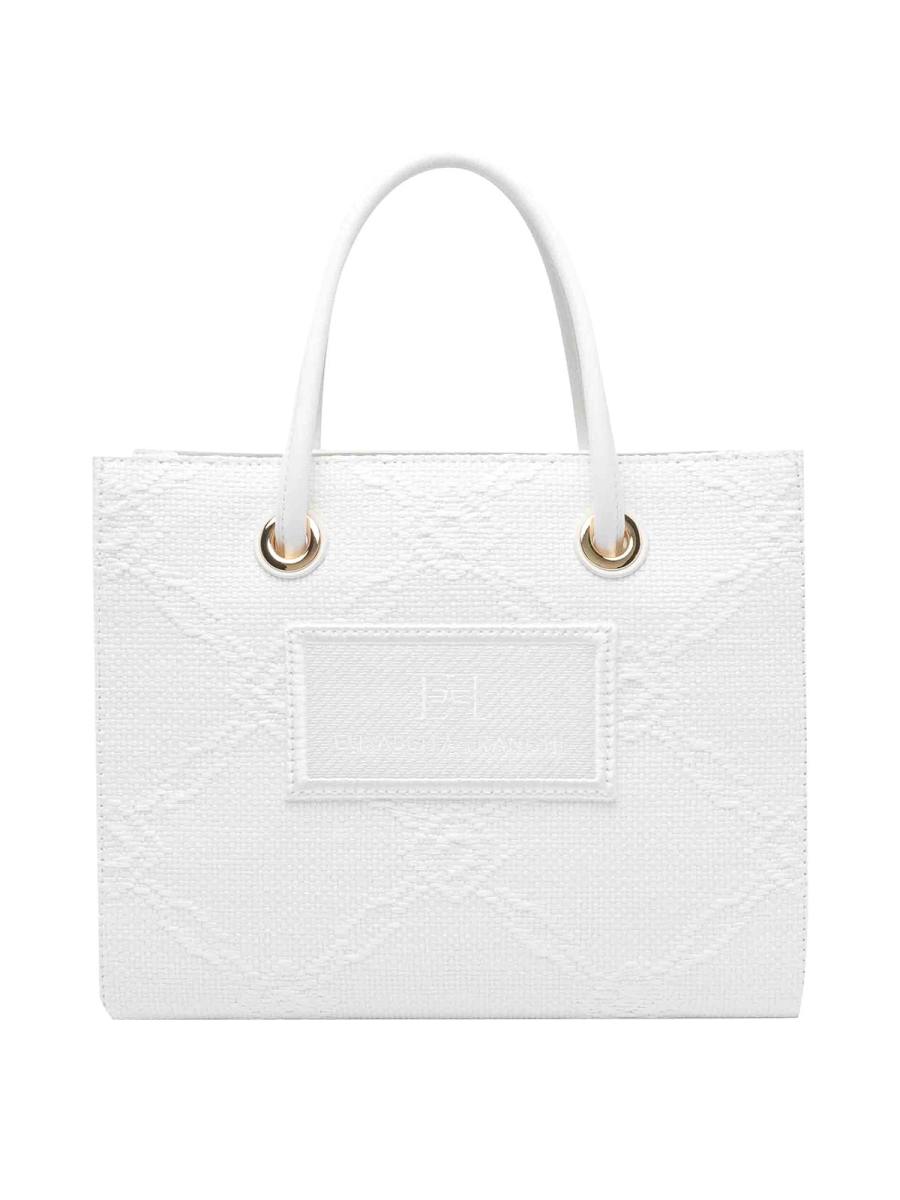 Elisabetta Franchi Sac Cabas - Blanc